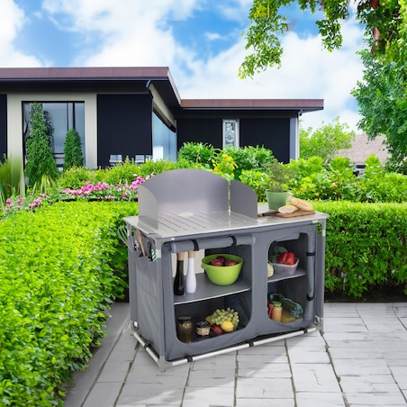 KUCHNIA TURYSTYCZNA SZAFKA stół składany ogrodowy torba KEMPINGOWY stolik