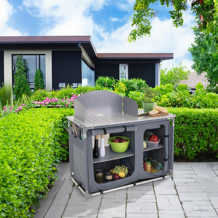 KUCHNIA TURYSTYCZNA SZAFKA stół składany ogrodowy torba KEMPINGOWY stolik