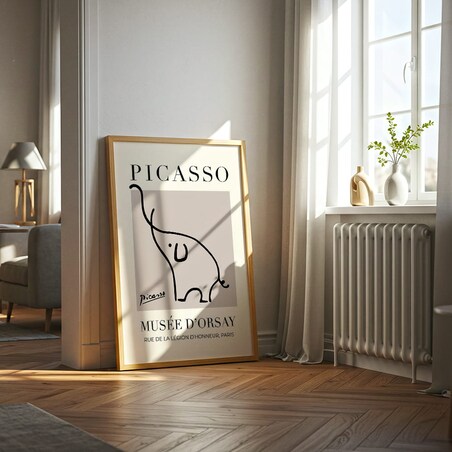 plakat picasso elephant 50x70