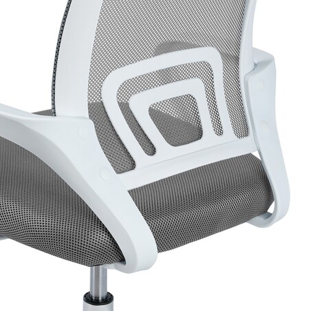 Krzesło biurowe fotel obrotowe regulowane młodzieżowe szare