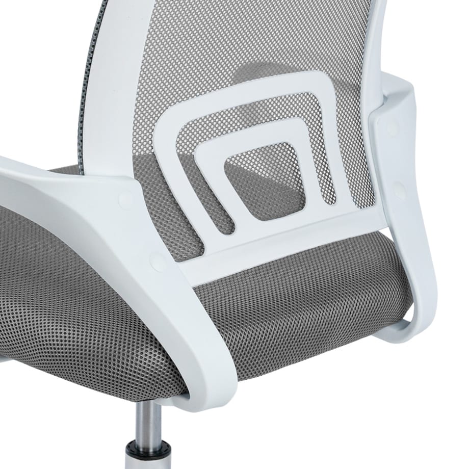 Krzesło biurowe fotel obrotowe regulowane młodzieżowe szare