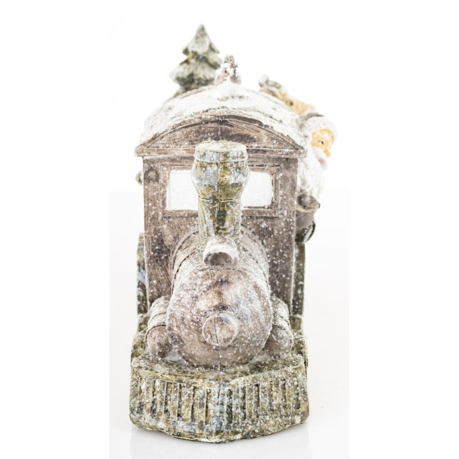 Dekoracja - pociąg świąteczny 10x18x7 cm LOKOMOTYWA