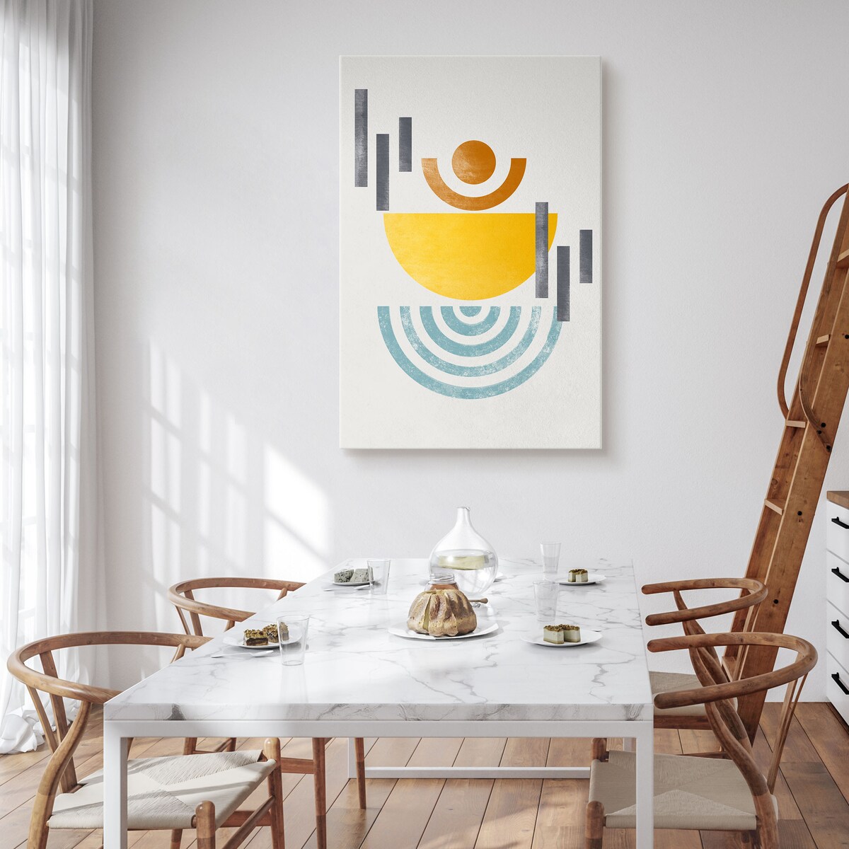 Obraz Figury Geometryczne Boho 30x40cm