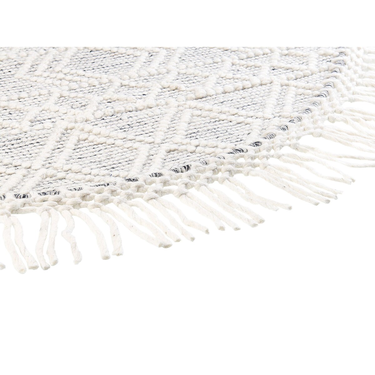 Okrągły dywan wełniany ⌀ 140 cm szary ze złamaną bielą BULDAN