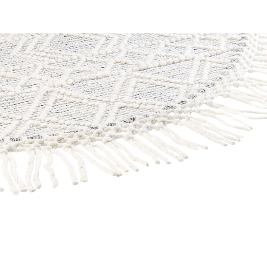 Okrągły dywan wełniany ⌀ 140 cm szary ze złamaną bielą BULDAN