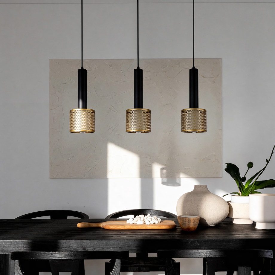 Lampa wisząca Light Prestige Amo czarny 3 x E27 1 szt.