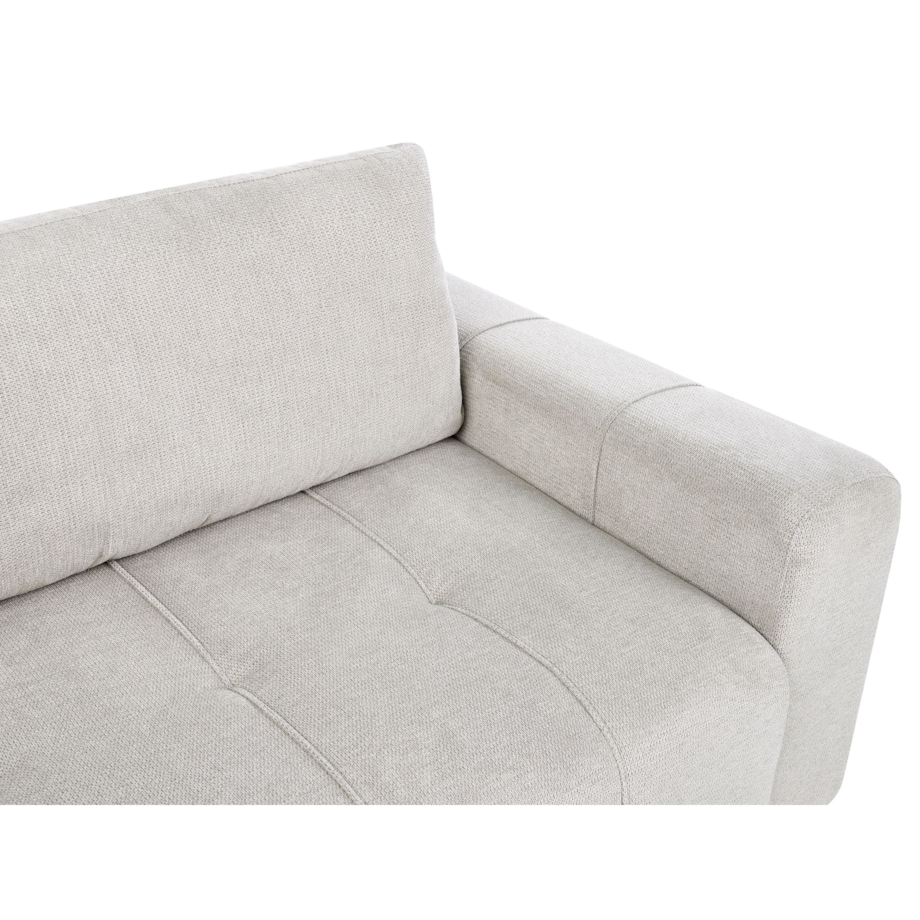 Narożnik rozkładany prawostronny 4-osobowy z pojemnikiem jasnoszary INNVIK