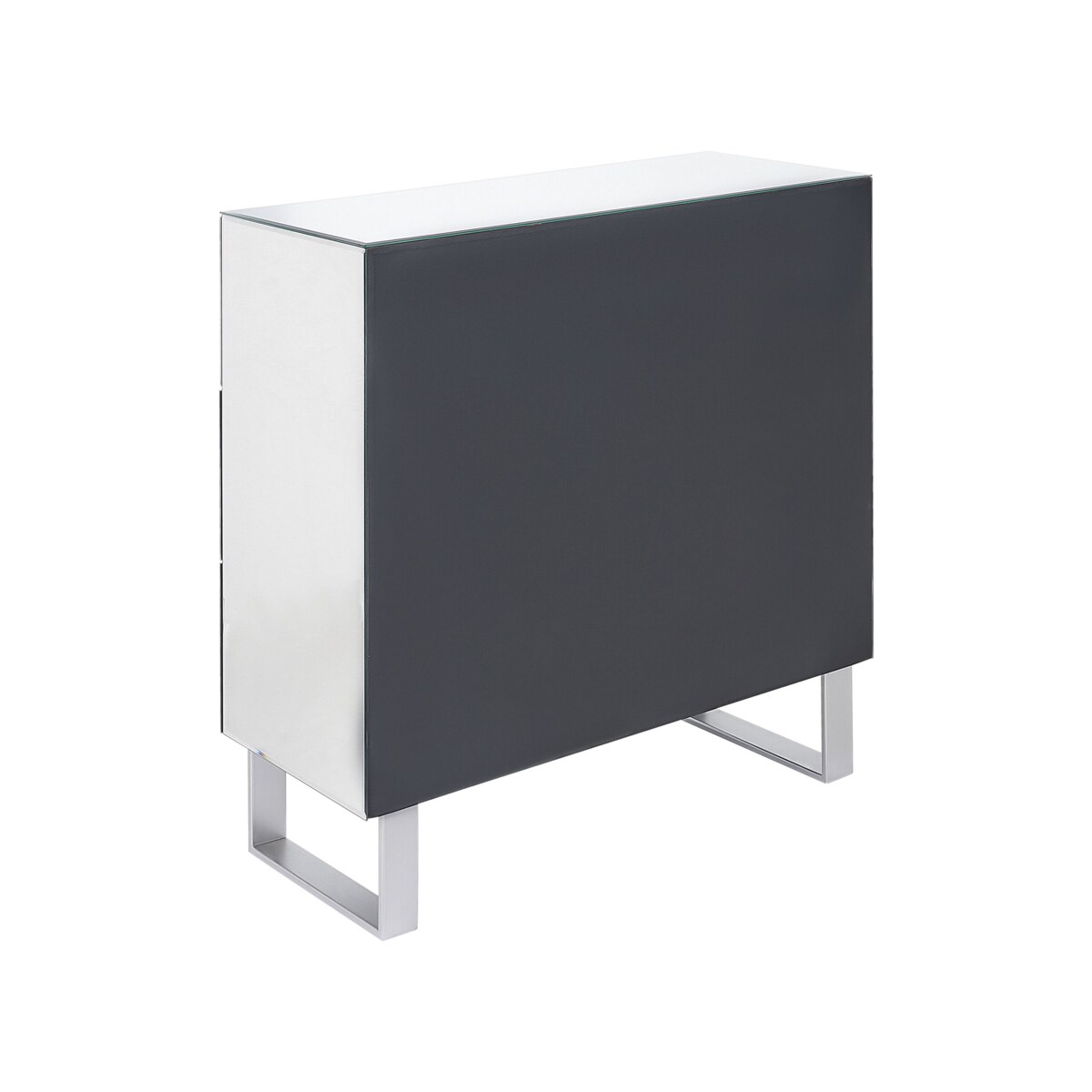 Komoda lustrzana srebrna NESLE