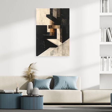 Czarno złoty obraz nowoczesny na płótnie do salonu biura sypialni, Abstrakcja glamour 70x100 cm