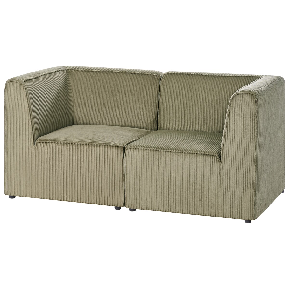 Sofa modułowa dla 2 osób LEMVIG Zielony Sztruks