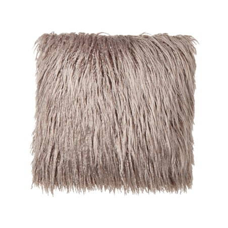 2 poduszki dekoracyjne włochacze 45 x 45 cm beżowe COROKIA