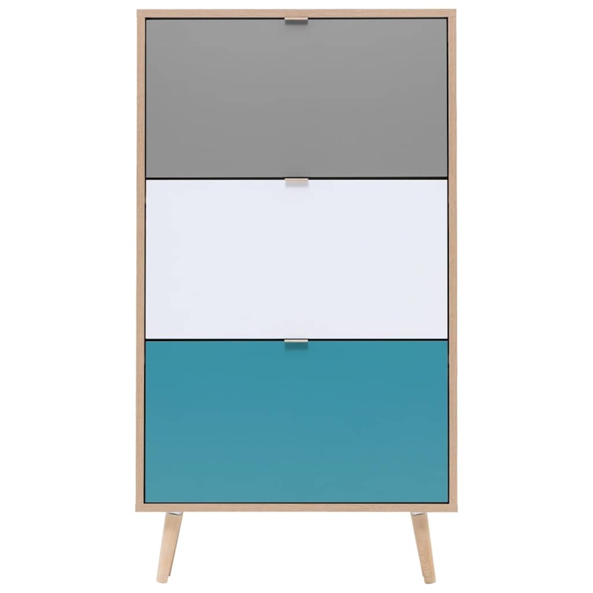 Finori Szafka na buty C-uba 42, dąb sonoma i trzy kolory