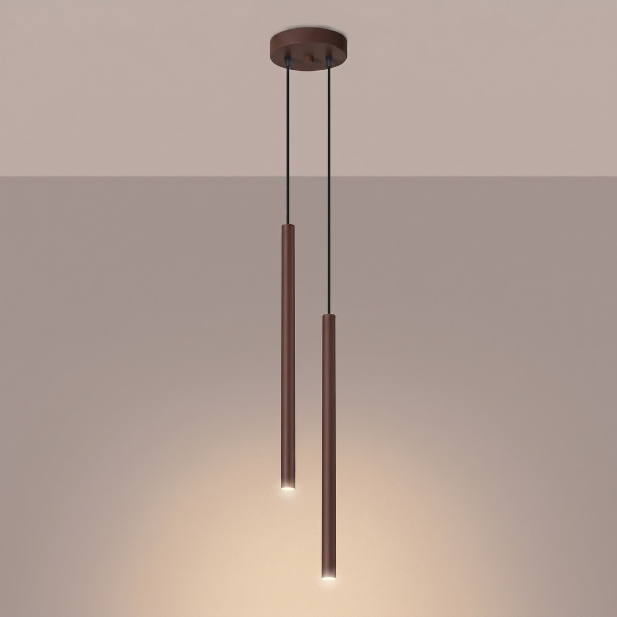 Lampa wisząca PASTELO 2 brązowa