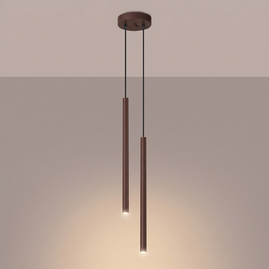 Lampa wisząca PASTELO 2 brązowa