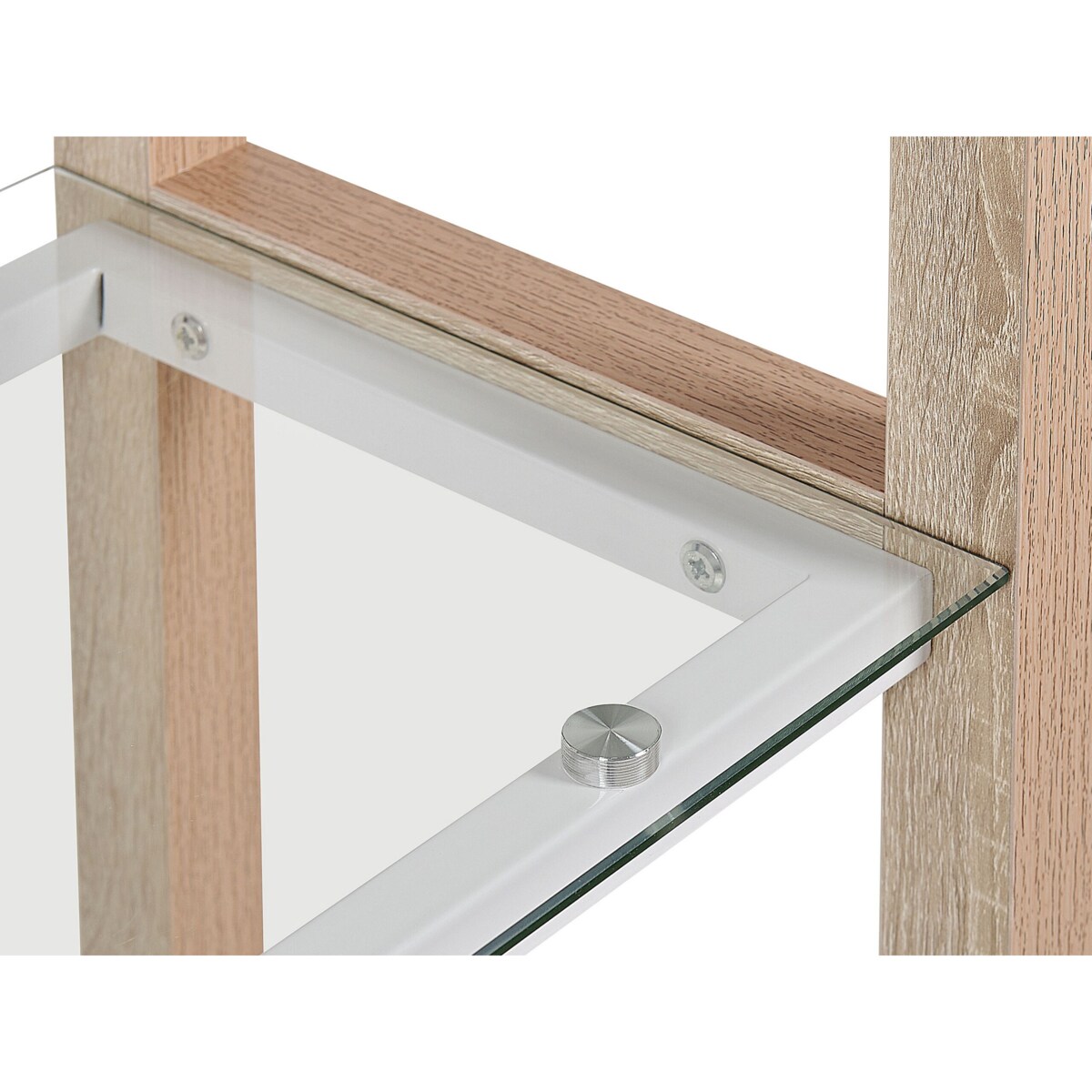 Zestaw mebli biurowych jasne drewno z białym JENKS/CLARITA