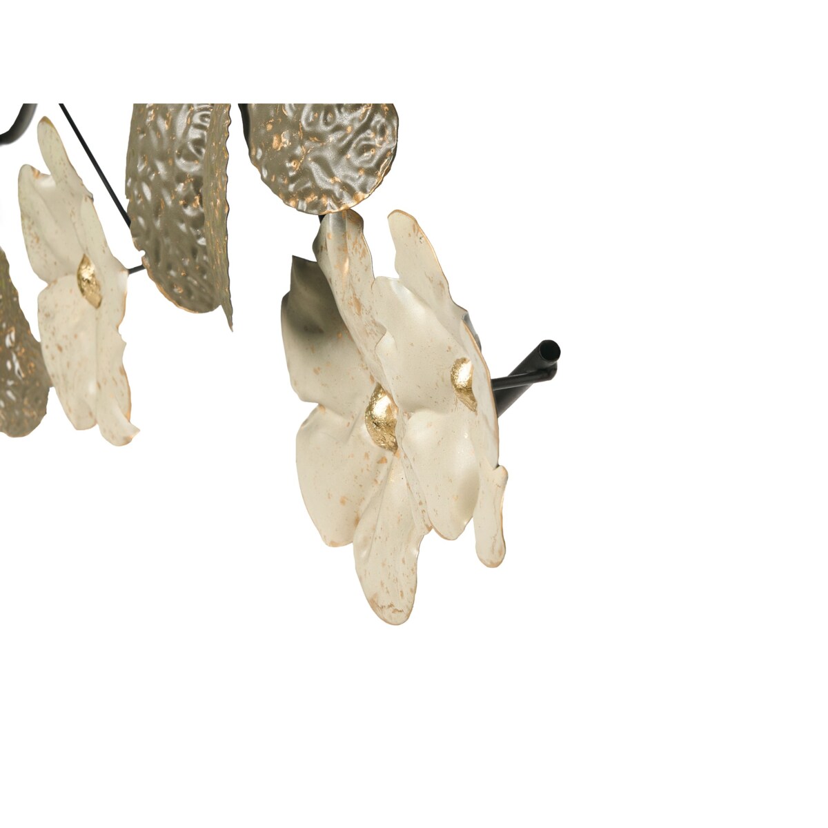 Dekoracja ścienna Kwiat LANTHANUM Metal 52 cm Beżowy