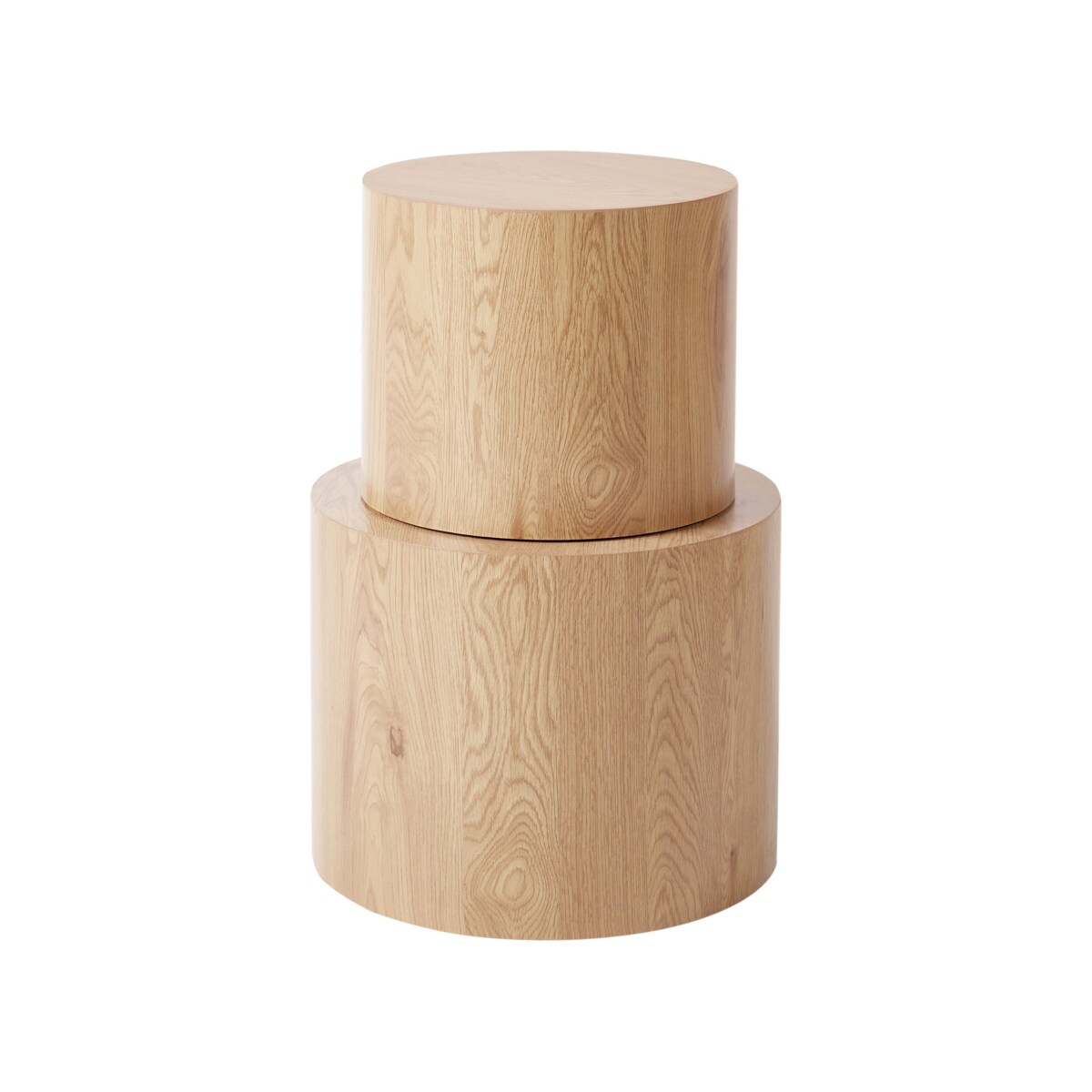 Zestaw 2 stolików kawowych MANTI Jasnobrązowy