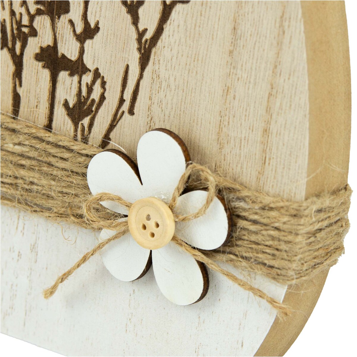 Ozdoba Jajko Wielkanocne 20 Cm Dekoracja Pisanka Na Stół Drewniane Zatrwian