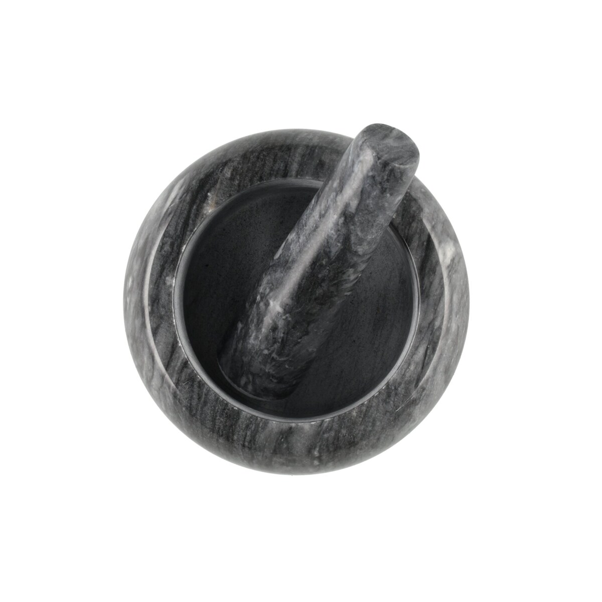 Moździerz marmurowy z podstawą z akacji, Ø 14 cm