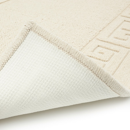 Dywanik łazienkowy Lino 73x135 cm bawełniany grecki beżowy