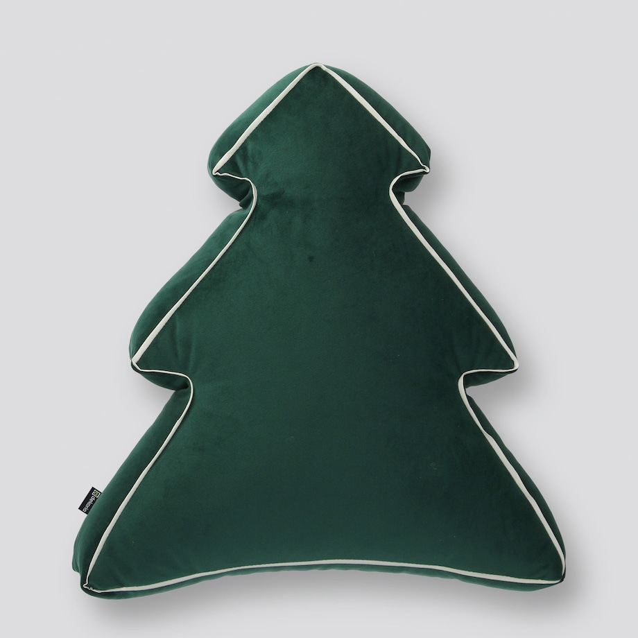 Poduszka Choinka 40x41 cm, butelkowa zieleń, 40x41x8cm, Christmas