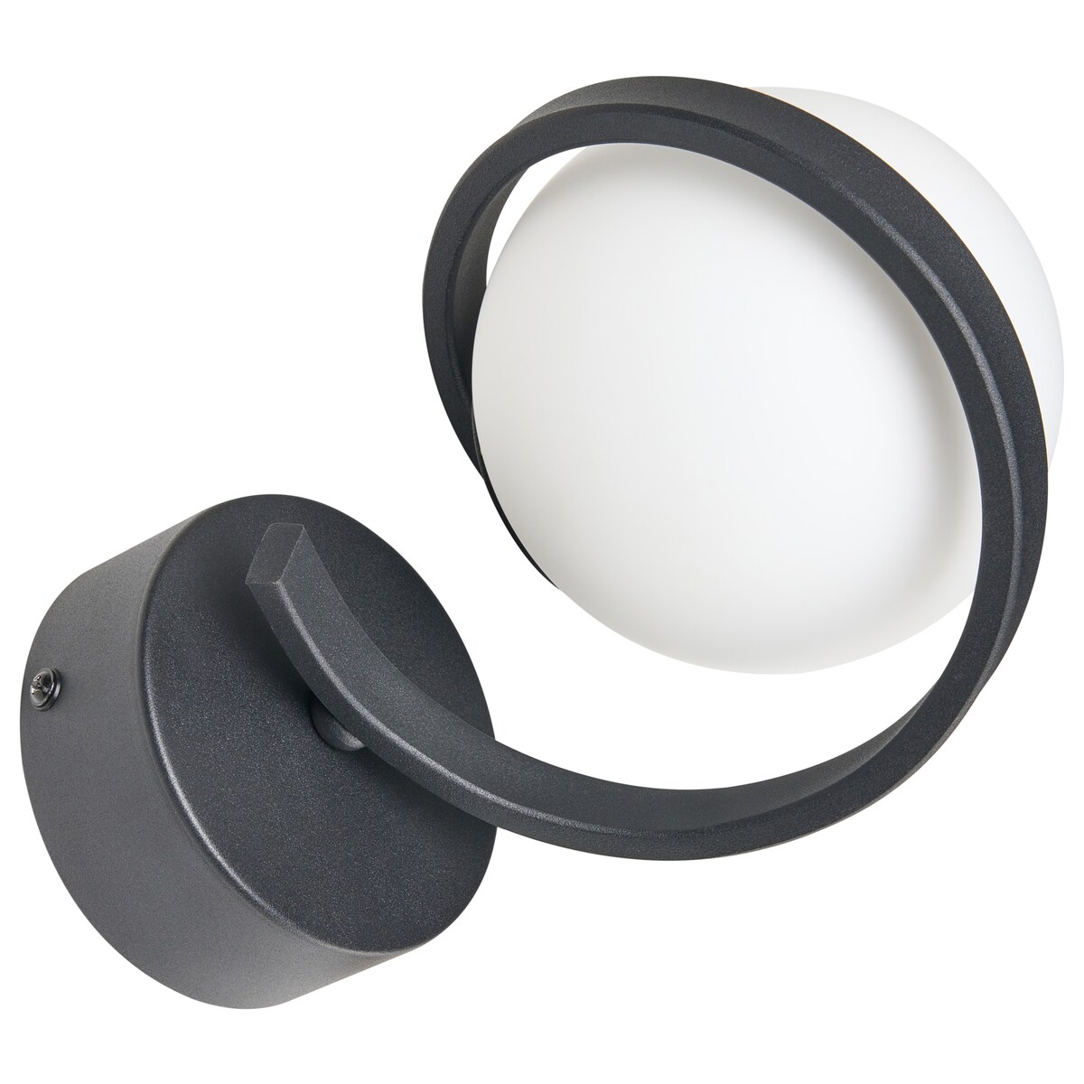 Lampa ścienna COLAGNE Czarny Metal