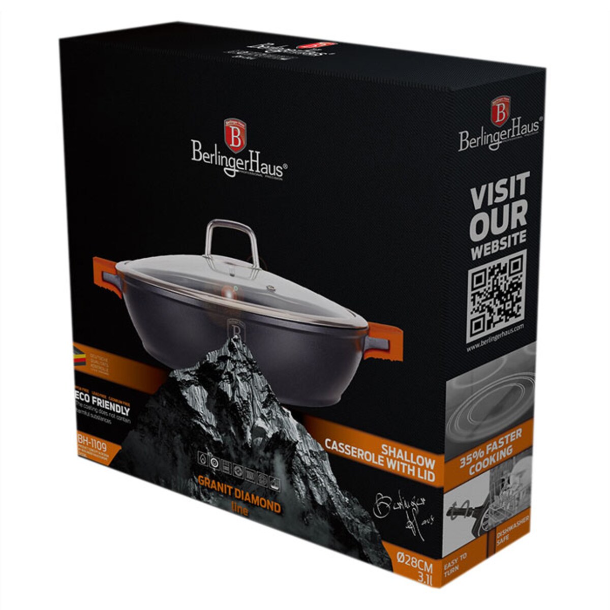 Garnek BERLINGER HAUS Granit Diamond 3L 28cm