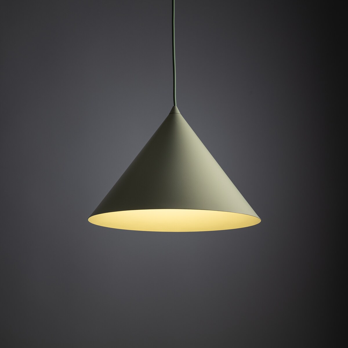 Lampa wisząca TK Lighting CONO L Pistacio zielona E27 loftowa regulowana do 160 cm