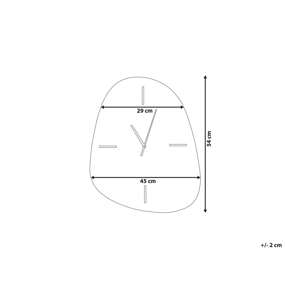 Zegar ścienny ALMANSA 45 cm Srebrny