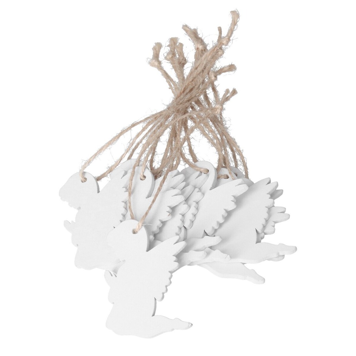 Bombki Na Choinkę Drewniane Ozdoba Stroik 10Szt Aniołki Anioł