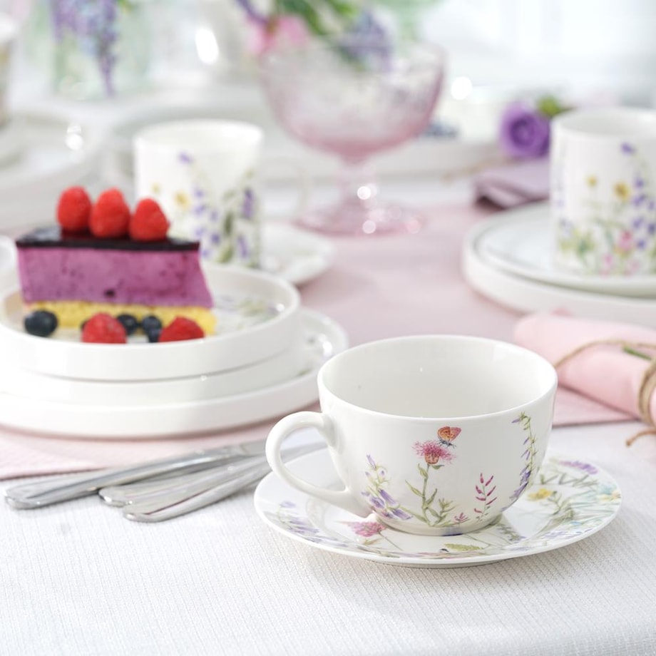 VILLA ITALIA Filiżanka do herbaty porcelanowa 280 ml VIOLA