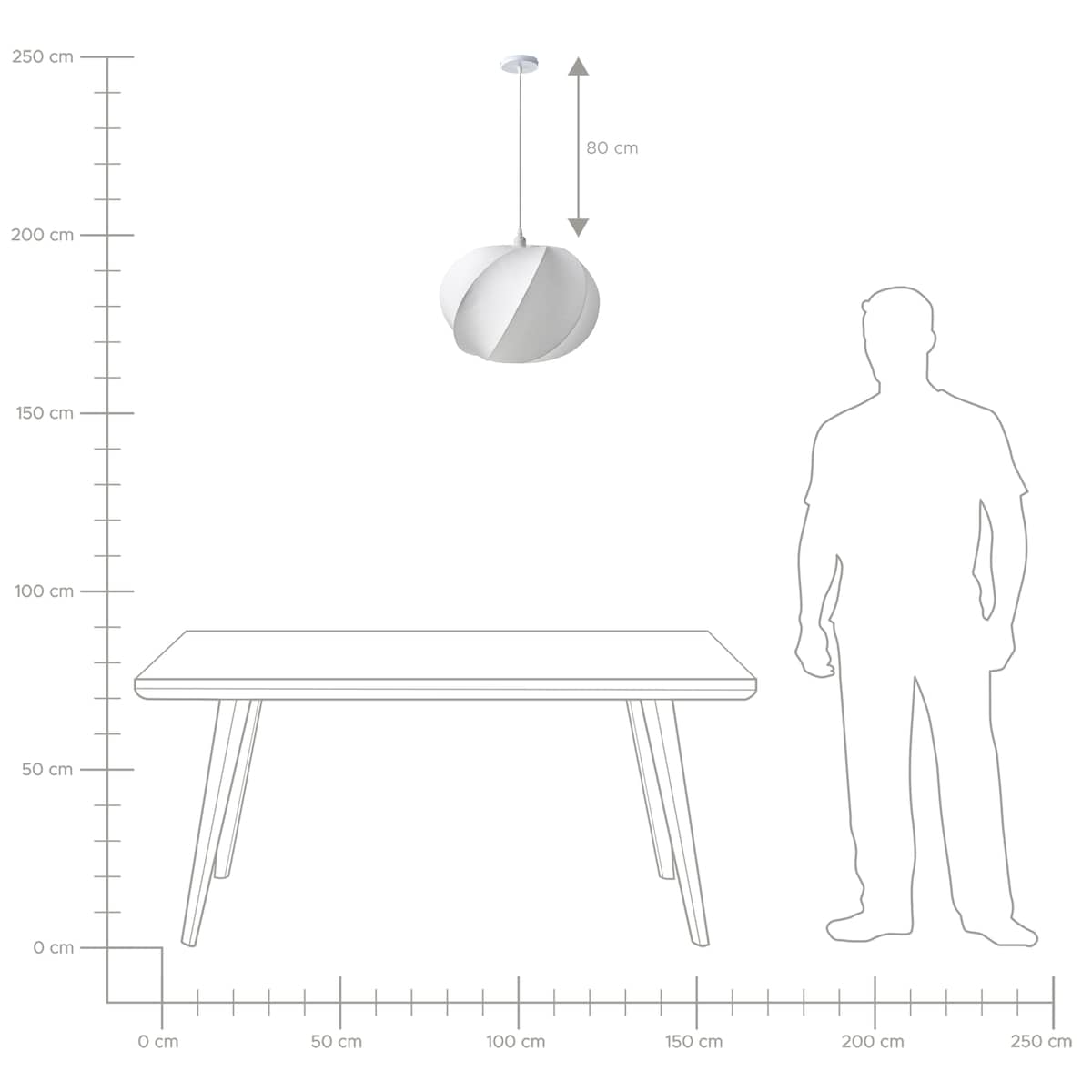 Lampa wisząca MAQUINE Jedwab syntetyczny Biały