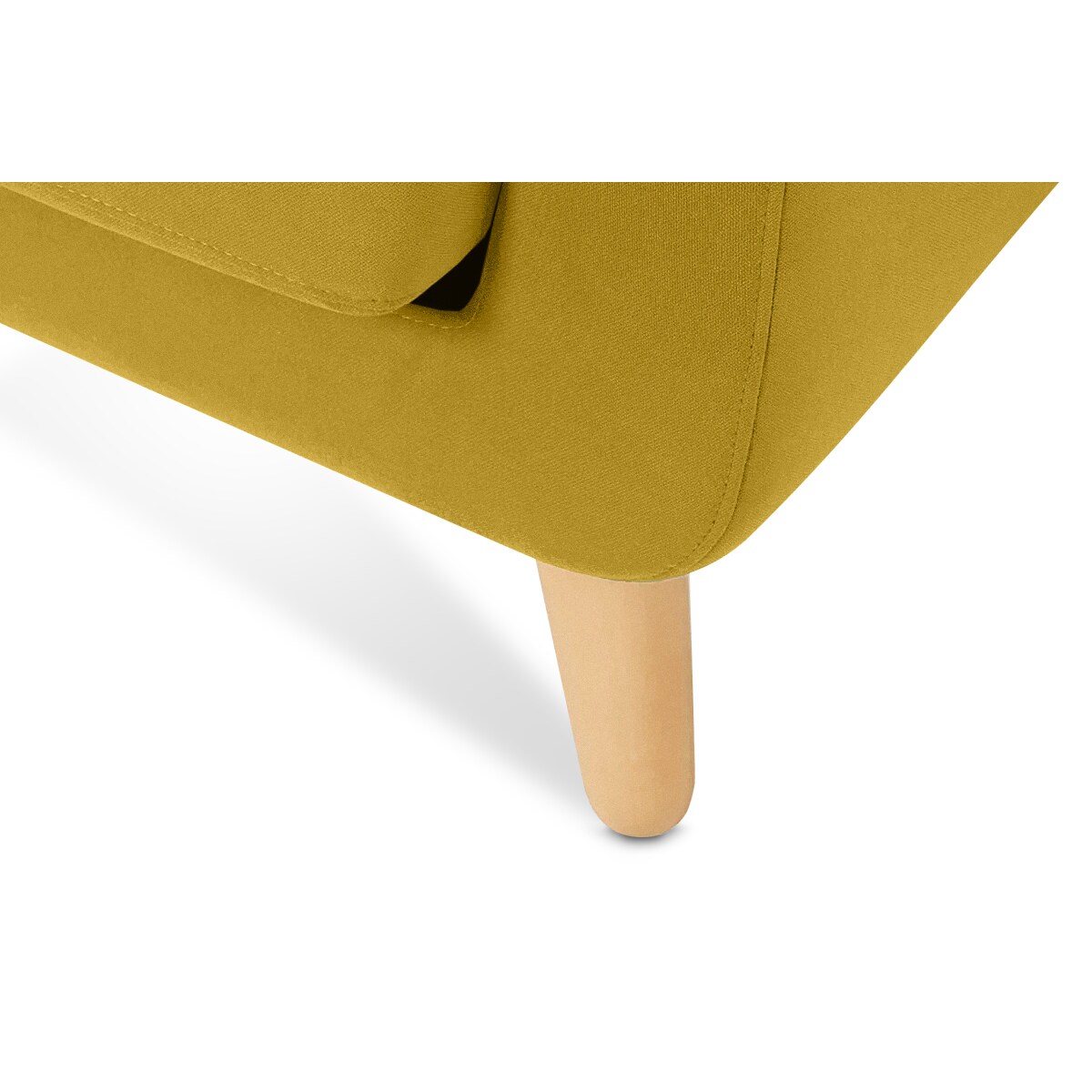 KONSIMO TAGIO Narożnik skandynawski, żółty, lewy