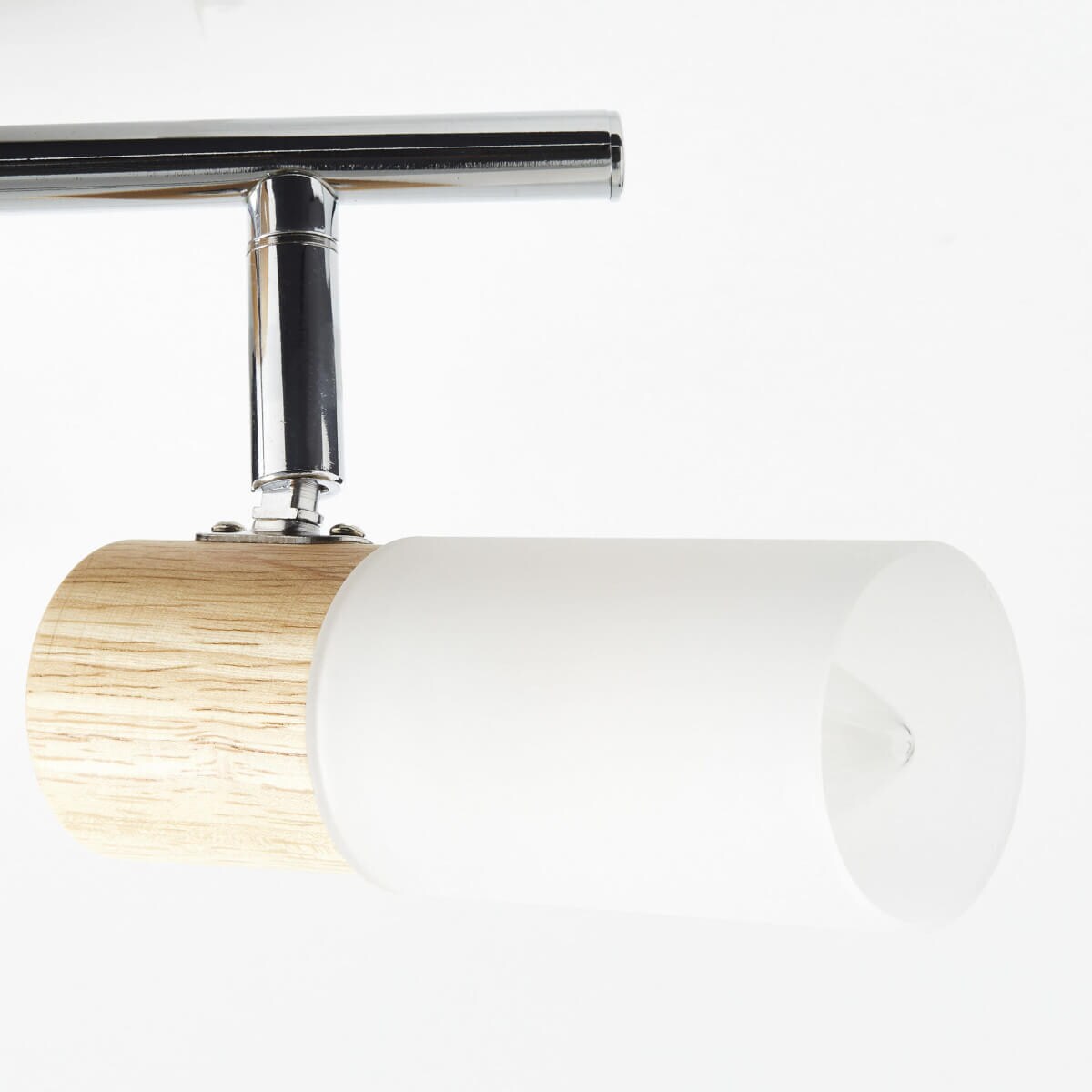 Regulowana lampa natynkowa Babsan 51413/50 Brilliant tuba drewno biały