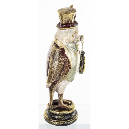Dekoracja - figurka 28x12x10 cm SOWA-2 z zegarkiem