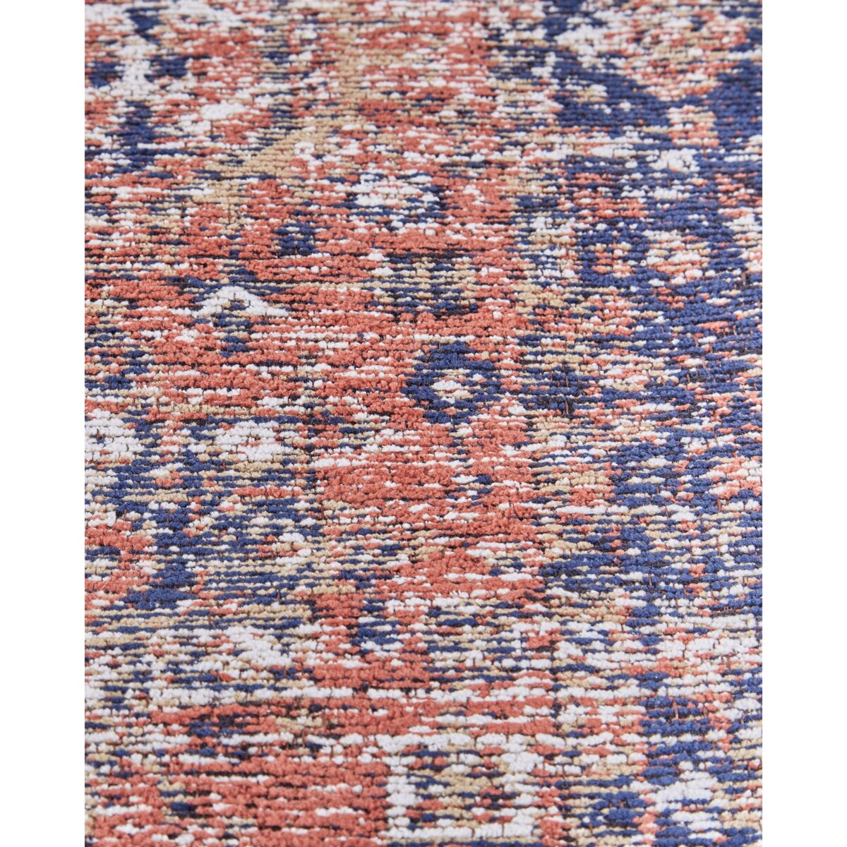 Dywan bawełniany 80 x 300 cm czerwono-niebieski KURIN