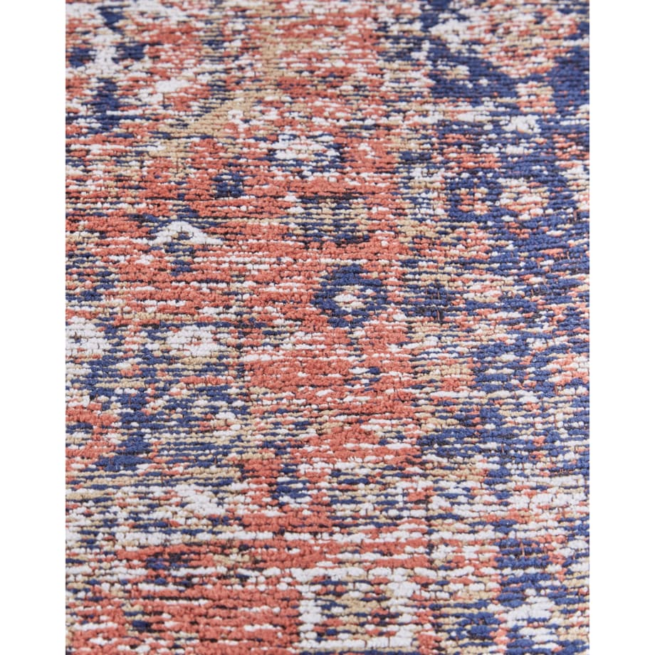 Dywan bawełniany 80 x 300 cm czerwono-niebieski KURIN