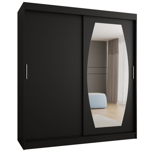 Szafa przesuwna ROSSA 180 czarny