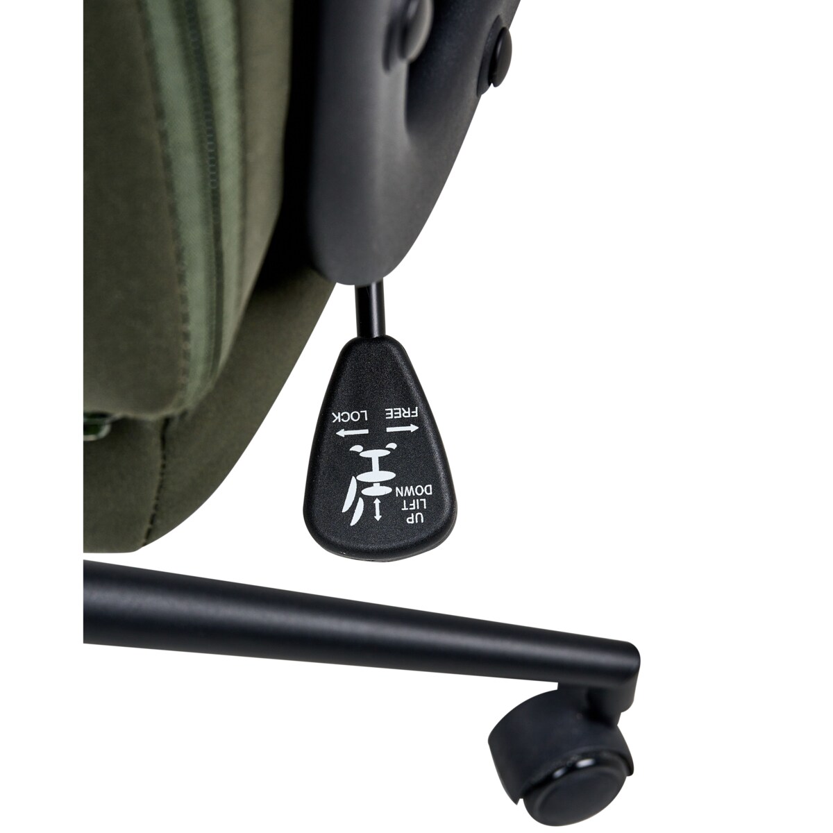 Krzesło biurowe Obrotowy REBEL Ciemnozielony