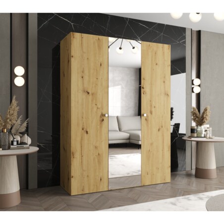 Szafa uchylna otwierana PARMA 2 150 wys. 202 cm Artisan + u. Srebrny