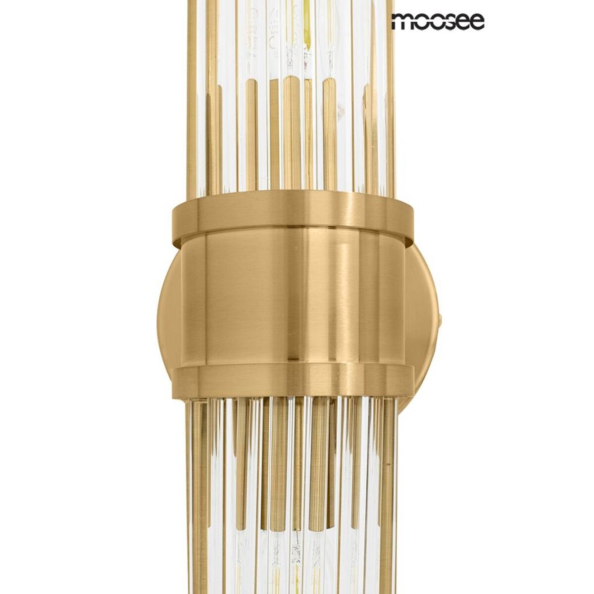 Kryształowa lampa ścienna Pilar Twin MSE010400193 złota