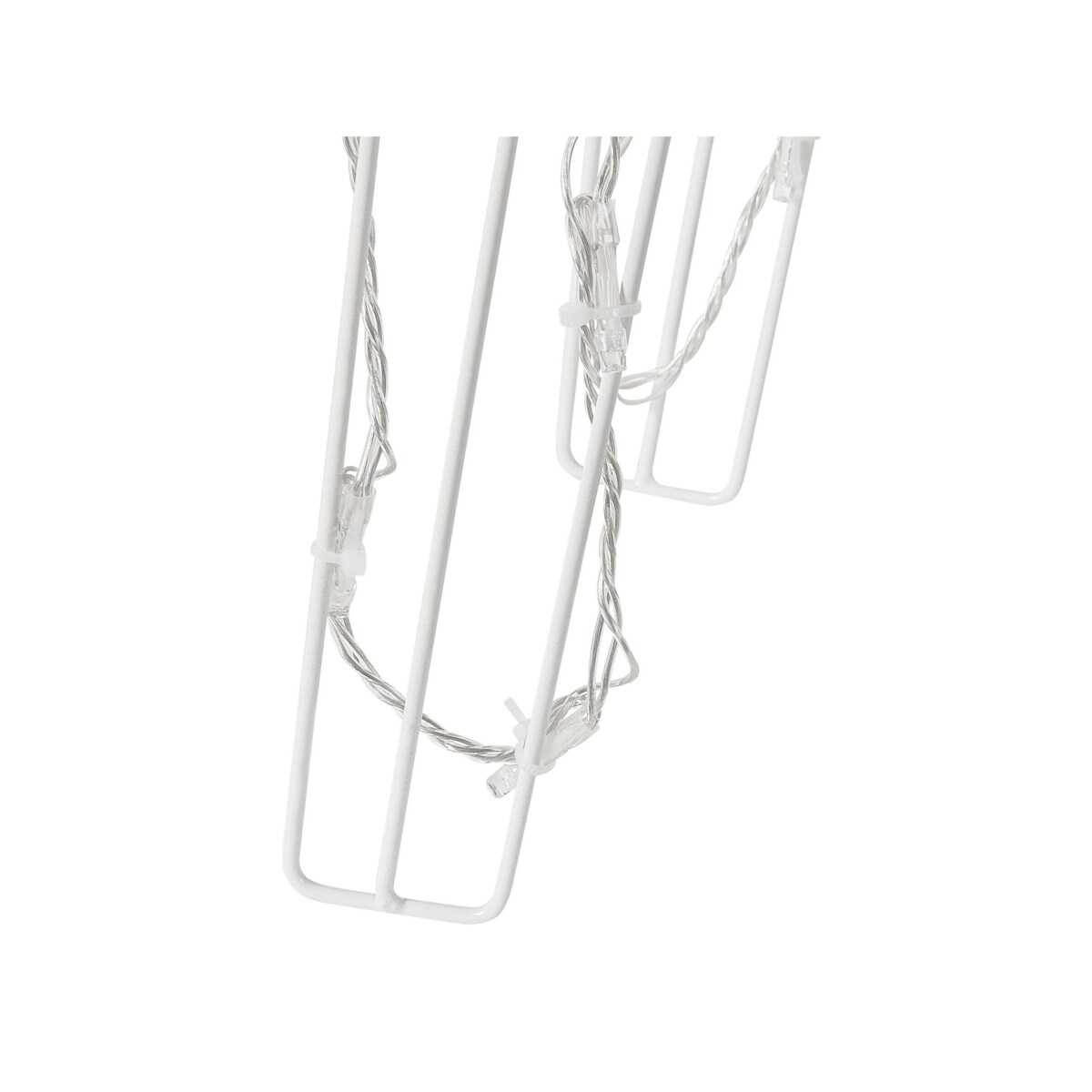 Zestaw 3 dekoracji ogrodowych LED ruchomy renifer 76 cm biały MIKKELI