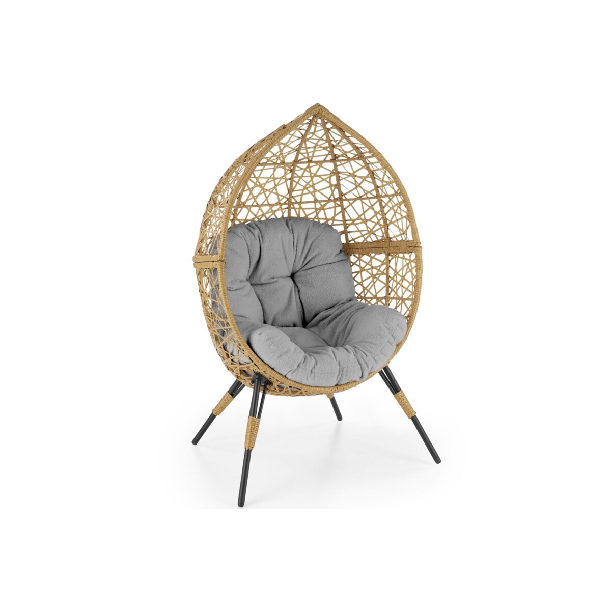 Konsimo ALYS Stojący fotel ogrodowy w stylu boho