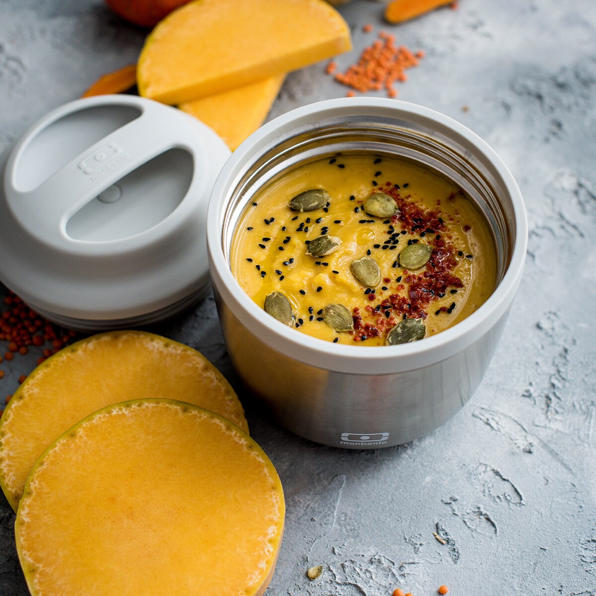 Termos obiadowy NEW Silver Element, 550 ml, Monbento