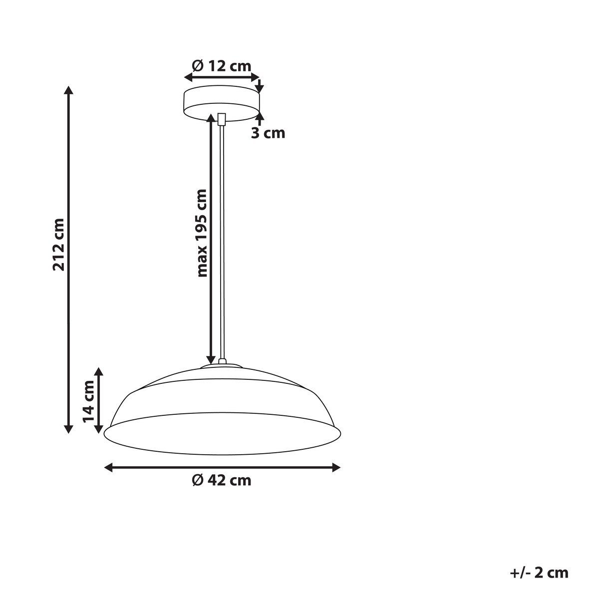Lampa wisząca MINILLAS Metal Czarny