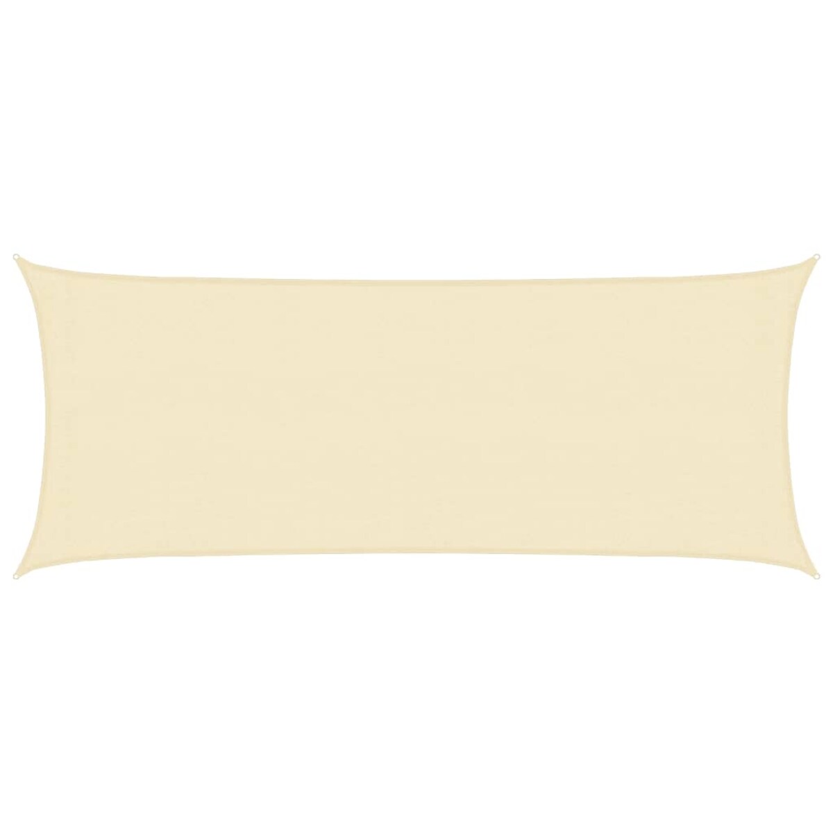 vidaXL Żagiel przeciwsłoneczny, 160 g/m², kremowy, 2x5 m, HDPE