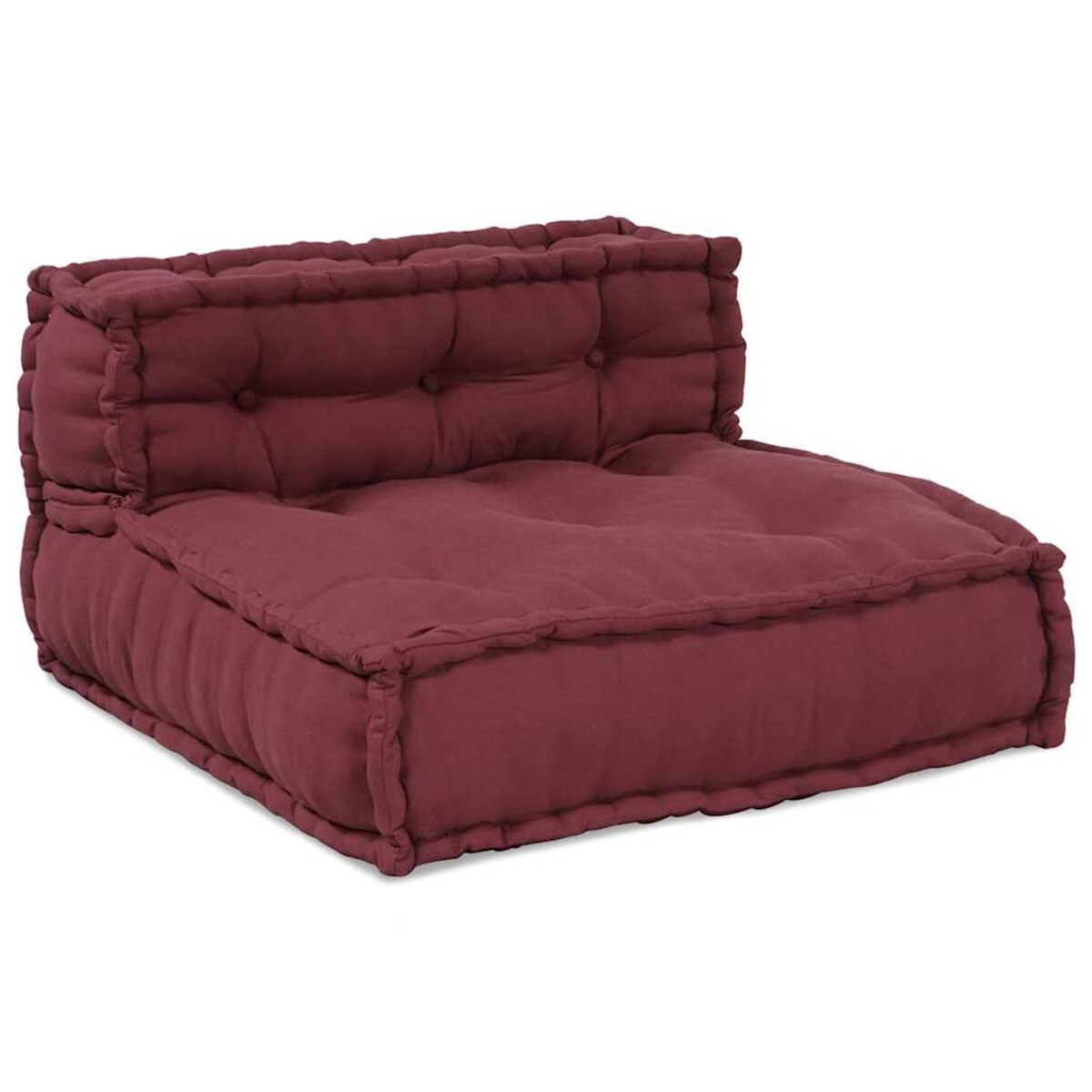 vidaXL Modułowa sofa, bordowy, 70x70x54, materiał