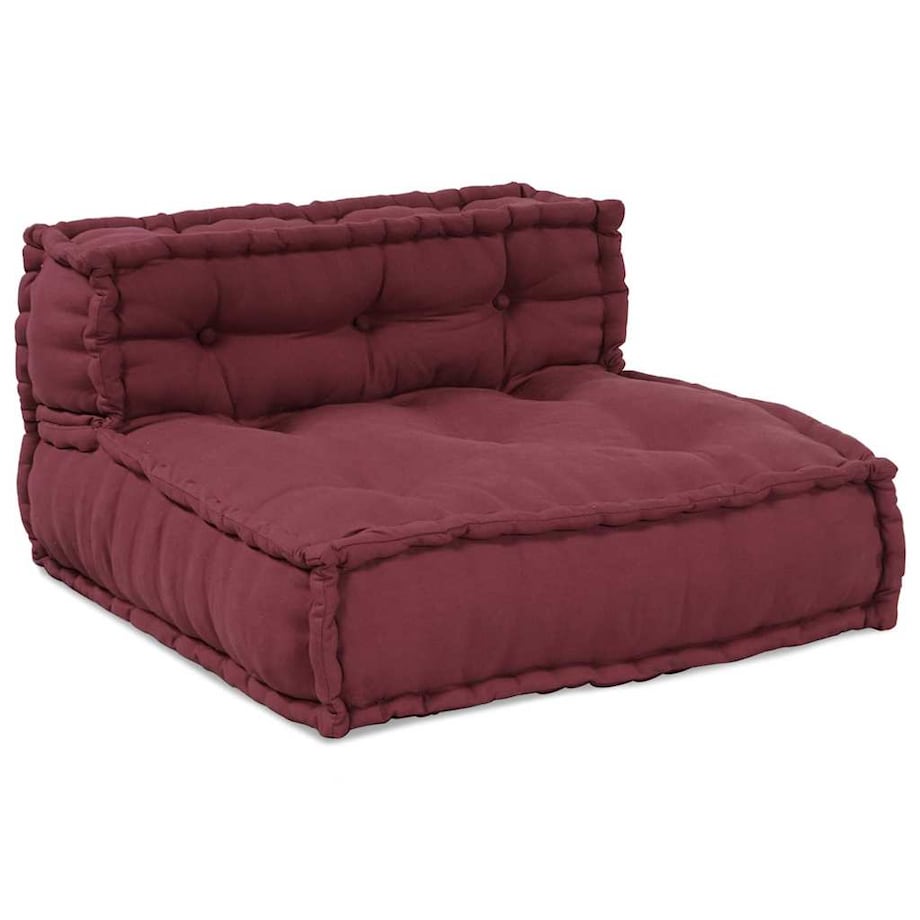 vidaXL Modułowa sofa, bordowy, 70x70x54, materiał