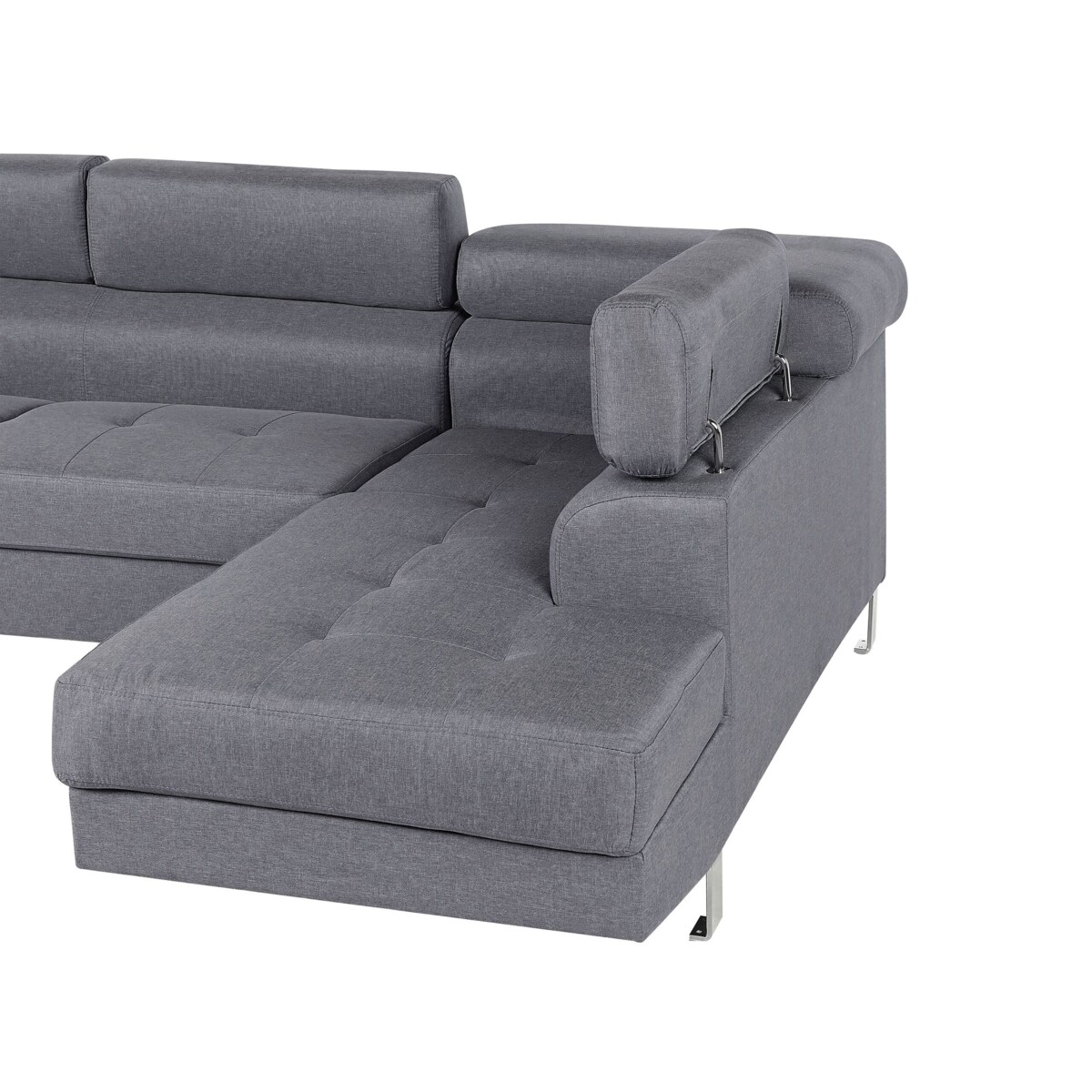 Narożnik lewostronny szary NORREA