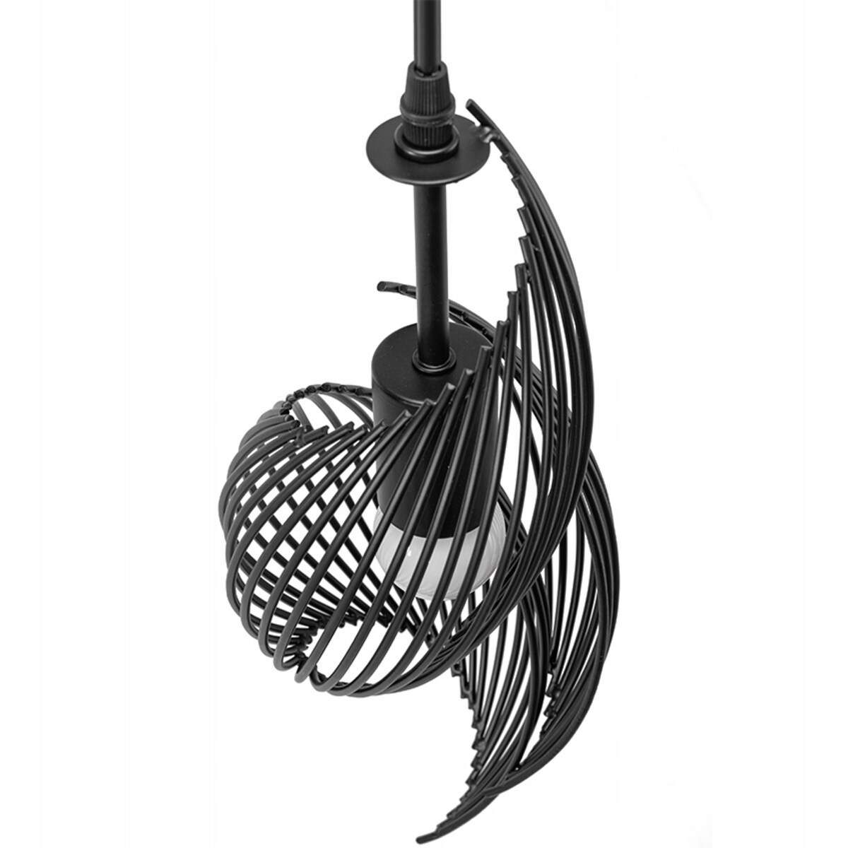 Lampa Wisząca Metalowa Industrialna Black Gold E27